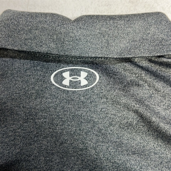 Boys Under Armour Match Polo Pitch Gray Size 7 New with Tags - Picture 5 of 8